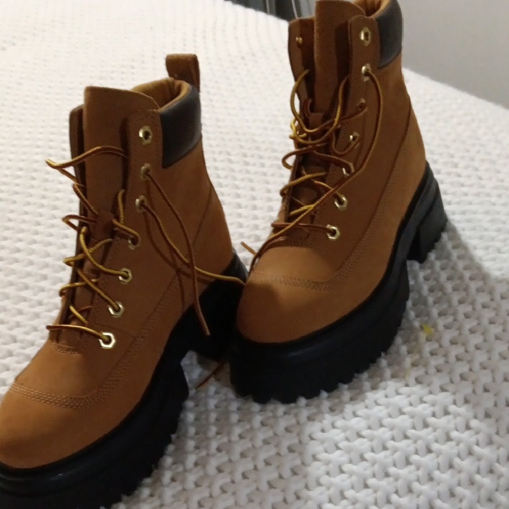 Brown Lace-Up Ankle Boots